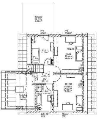 Haupthaus Grundriss DG 