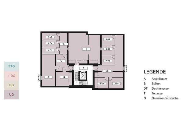 Geschossübersicht UG