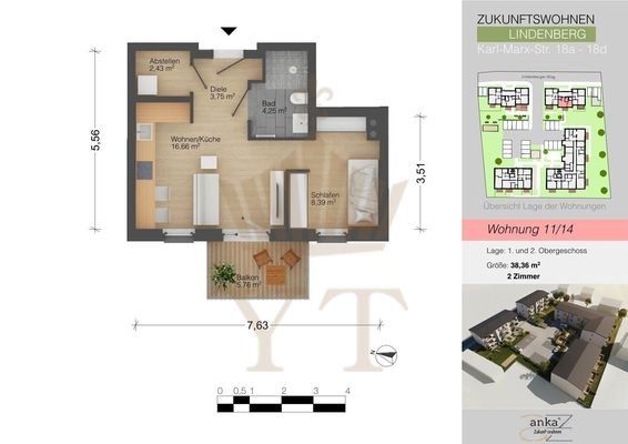Grundriss WE11
