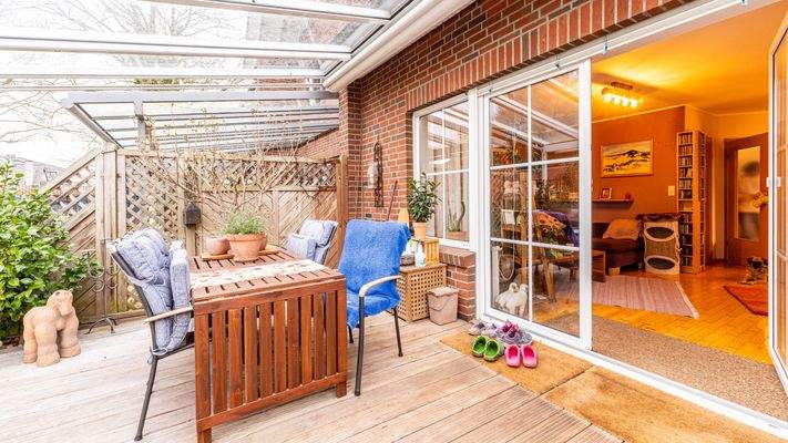 Überdachter Terrassenbereich
