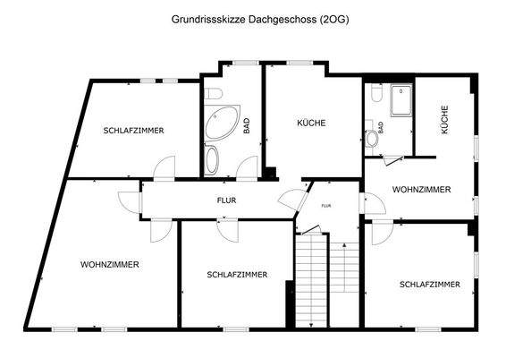 Grundrissskizze DG unbemaßt