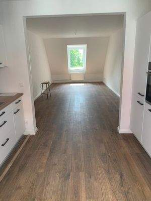 Küche und Essbereich im Dachgeschoss