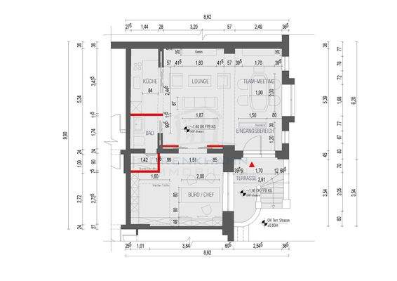 Technischer Grundriss