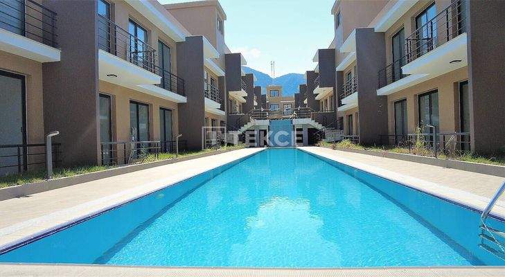 Furnished Apartment with Community Pool in Girne North Cyprus