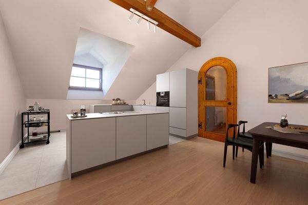 Küche mit Essbereich - Visualisiert