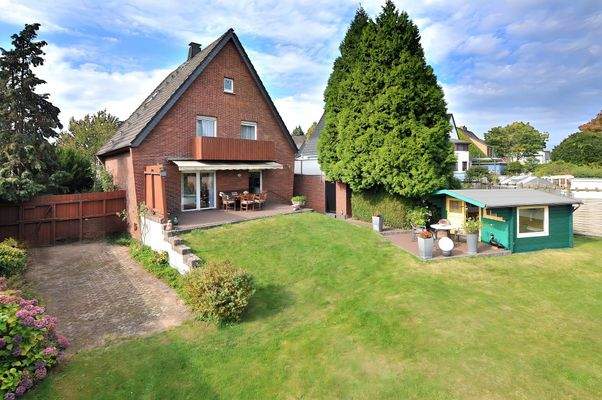 Gartenansicht des Hauses