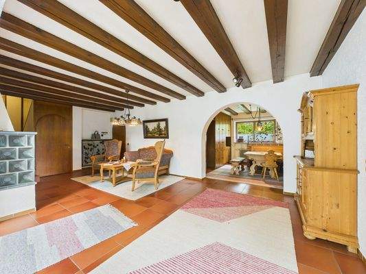 Kamin- und Esszimmer