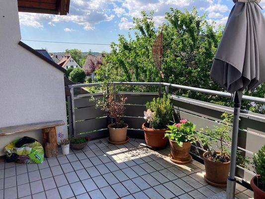 Terasse Blick ins Grüne 