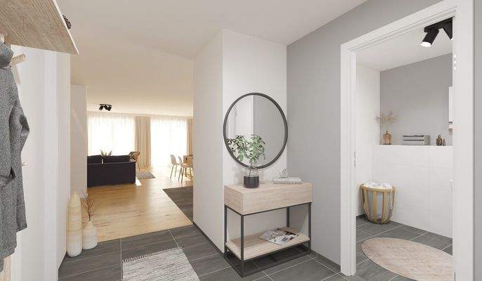 Heller und freundlicher Eingangsbereich