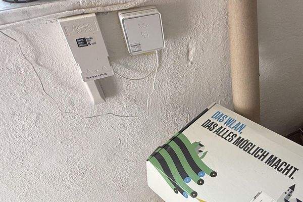 Glasfaseranschluss ist bereits vorhanden