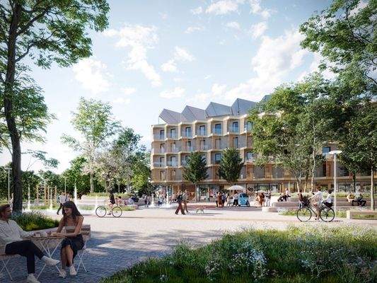 Blick auf den Europaplatz