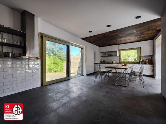 Visualisierung offene Wohnküche