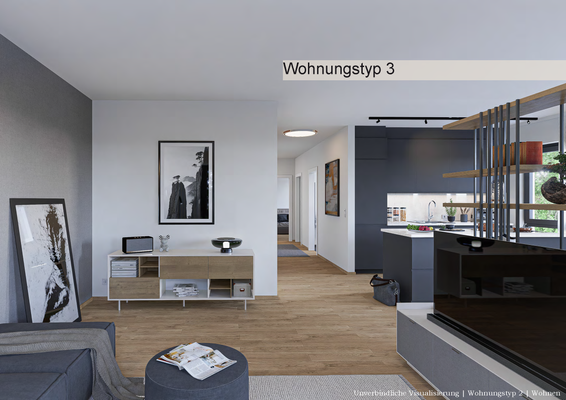 Visualisierung Wohnen Wohnungstyp 3