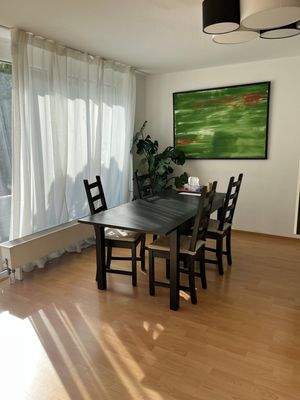 Essecke im Wohnzimmer