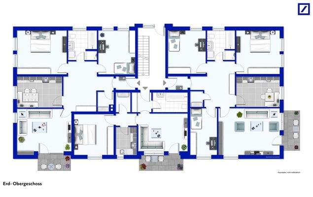Grundriss Erd- und Obergeschoss