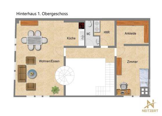 Hinterhaus Obergeschoss