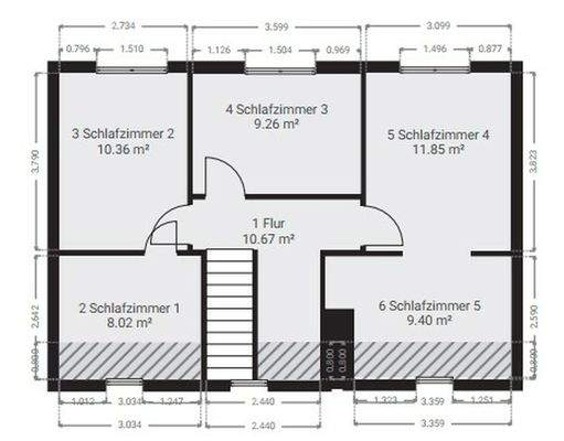 Grundriss Obergeschoss