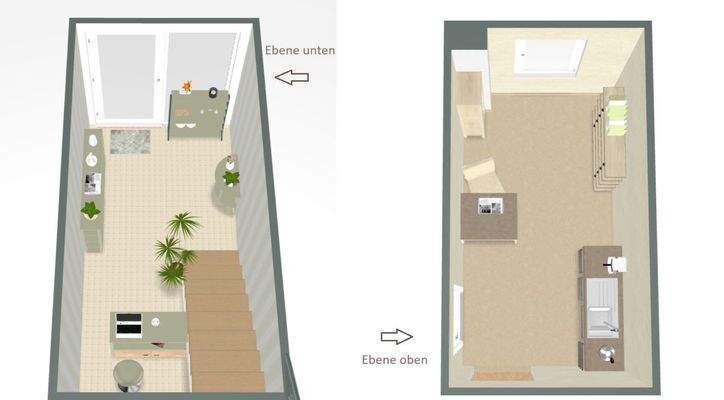 Grundrissskizze Gewerbe Große Brunnenstraße 72 - b