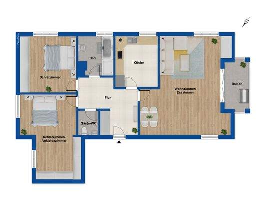 Grundriss 3. Obergeschoss