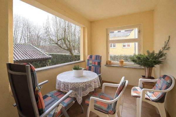 überdachte Veranda Erdgeschoss