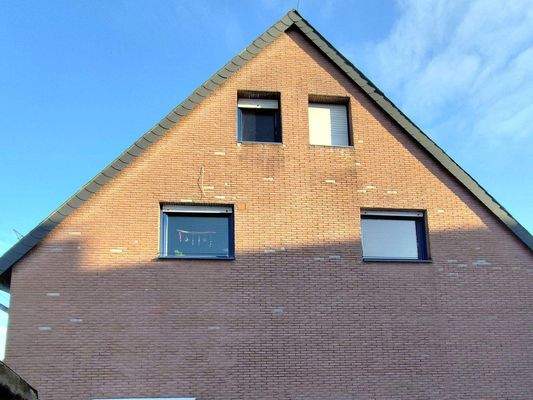 gedämmte Giebelseite