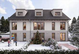 Weihnachtliche Außenansicht