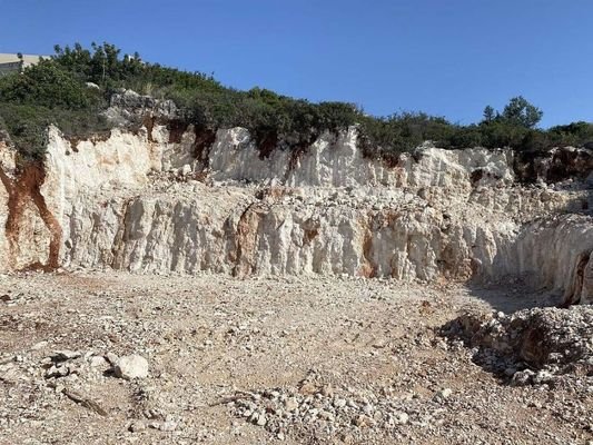 Kreta, Korakies: Grundstück mit Baugenehmigung und