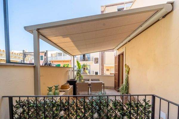 Terrasse mitten in der Stadt