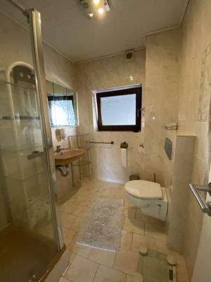 Tageslichtbad mit Dusche, WC im Obergeschoss