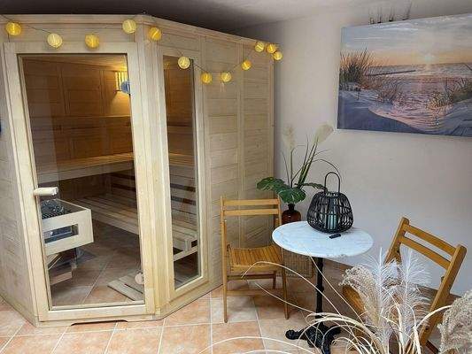 Sauna Sitzbereich