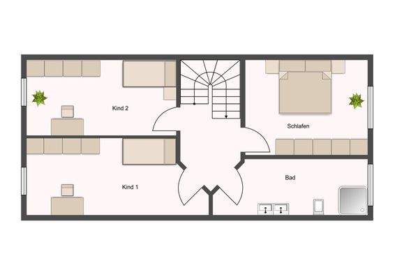 Doppelhaus 1 OG vorne