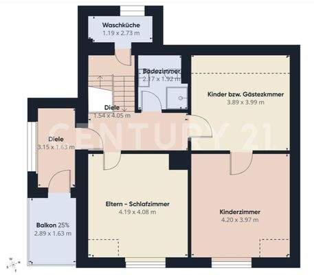 Grundriss Obergeschoss