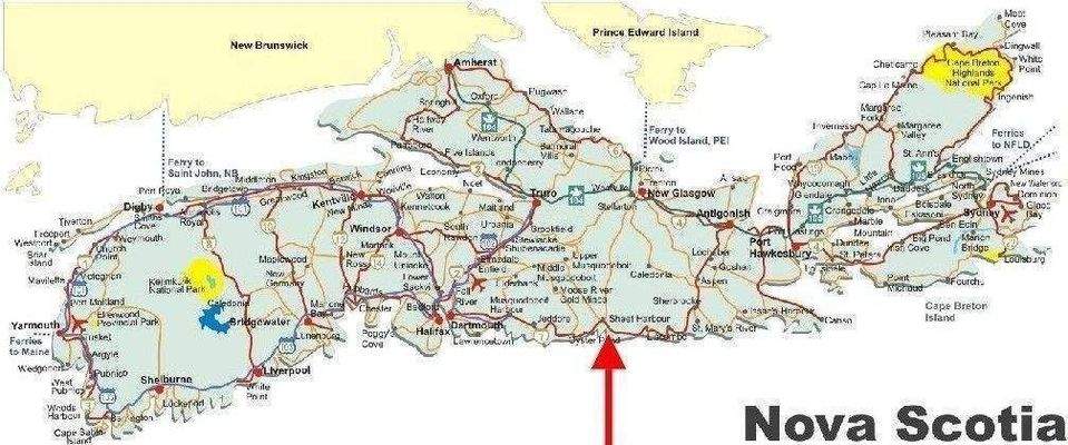 Lage Nova Scotia