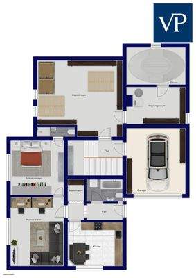 Kellergeschoss mit Einliegerwohnung