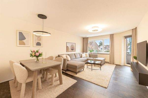 Wohnen und Essen virtuell möbliert