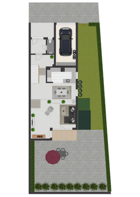 Grundriss -  EG & Außenbereich