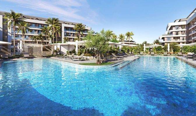 Apartments in a Complex near the Beach in Antalya Kundu