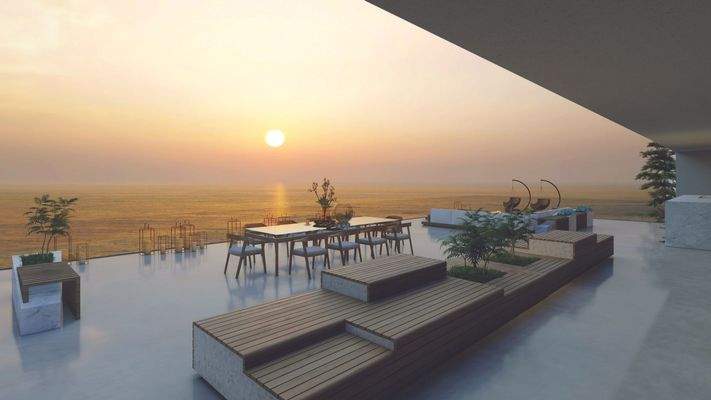 Terrasse mit Meerblick