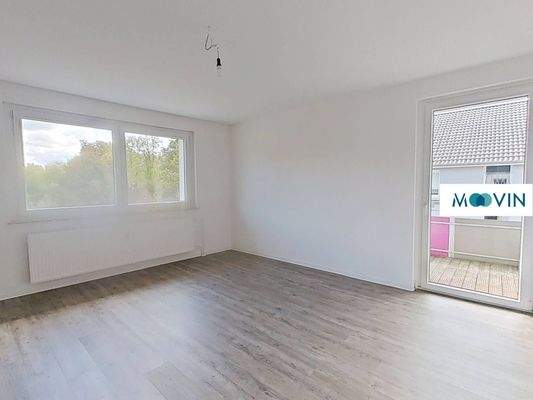 Ansicht I: Wohn- und Esszimmer