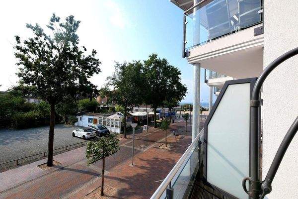 Blick von Terrasse auf Ostsee