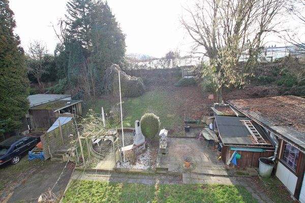 Blick auf das Grundstück