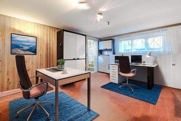 Möblierungsvorschlag Arbeitszimmer Untergeschoss