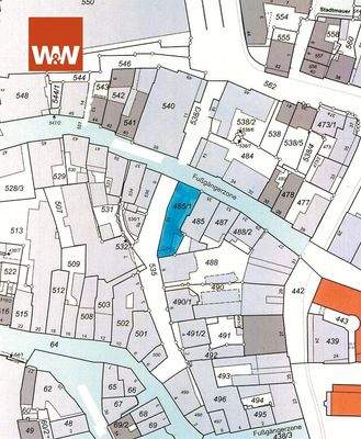 blau markierter Bereich