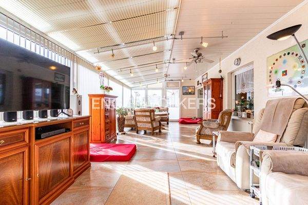 Der Wintergarten aus der entgegengesetzten Perspektive