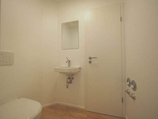 Gäste-WC mit Tür zur Diele