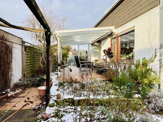 Überdachte Terrasse