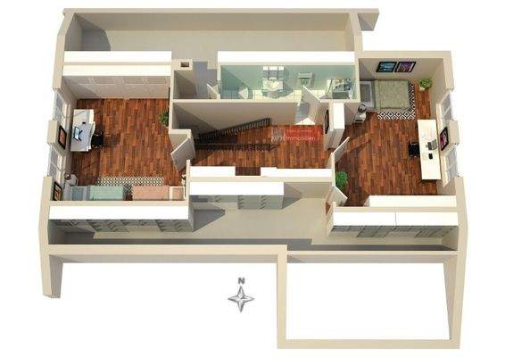 Grundriss DG Möblierungsvorschlag