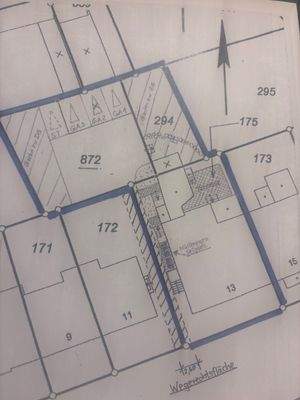 Lageplan- Aufteilung der Gärten ersichtlich