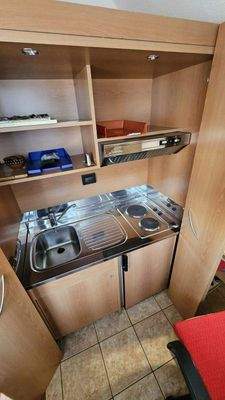 Singelküche im Dachboden