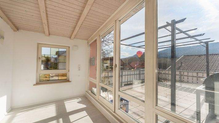 Wintergarten Zugang zur Terrasse